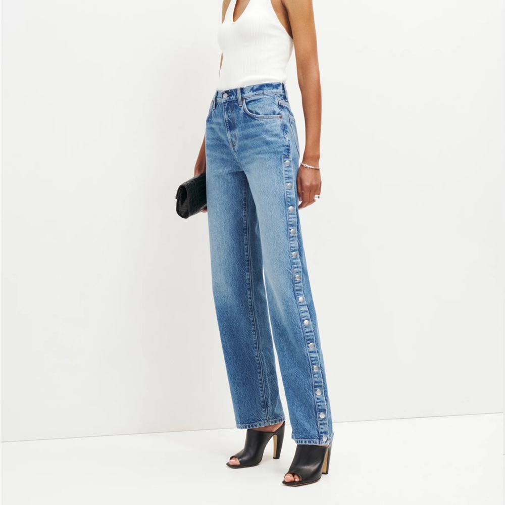 Reformation Snap Button Jeans